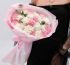 21 микс розовых и белых диантусов