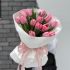 15 розовых тюльпанов